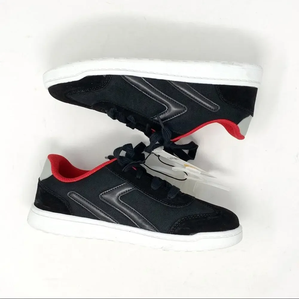 Cat & Jack Boys Sneakers Black‎ Red Cannon Size 5